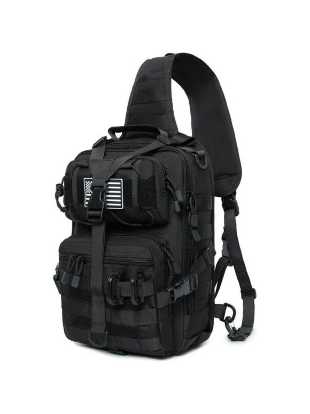 Tactical Sling Backpack MOLLE EDC Chest Bag Military Crossbody Range Pack